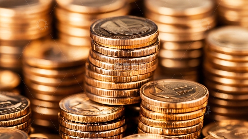 高清大图下载【趣麦麦图】金色钱币金钱多多9