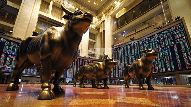 高清大图下载【趣麦麦图】金融中心铜牛1