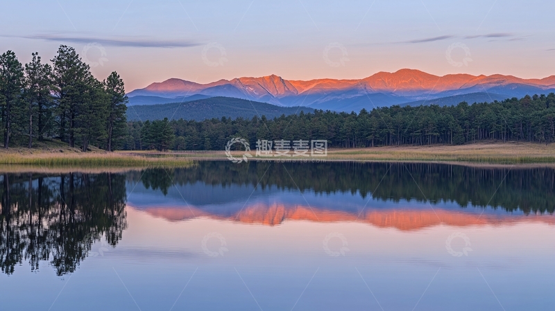 高清大图下载【趣麦麦图】杜鹃湖日出7
