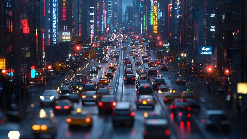 高清大图下载【趣麦麦图】繁华城市交通17