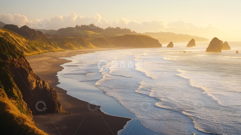 高清大图下载【趣麦麦图】海边风景新西兰风光1