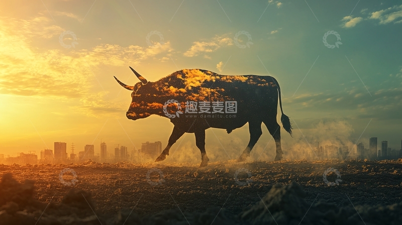 高清大图下载【趣麦麦图】创意牛图