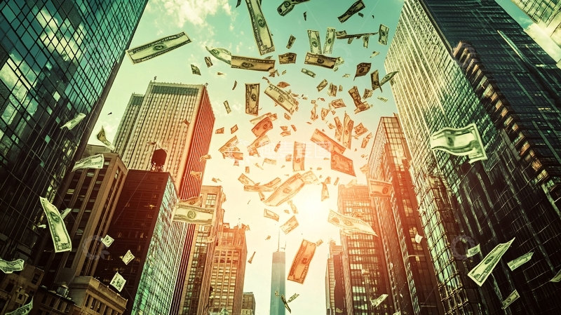 高清大图下载【趣麦麦图】经济世界末日