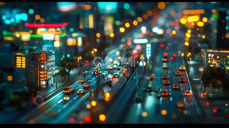 高清大图下载【趣麦麦图】繁华城市交通16