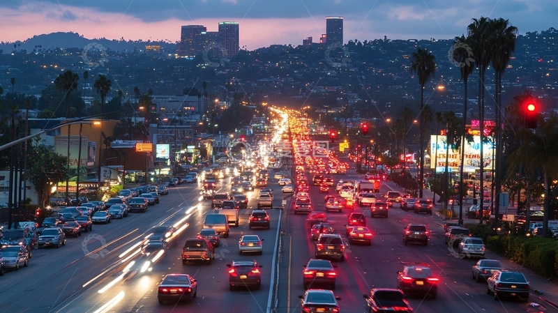 高清大图下载【趣麦麦图】洛杉矶交通23