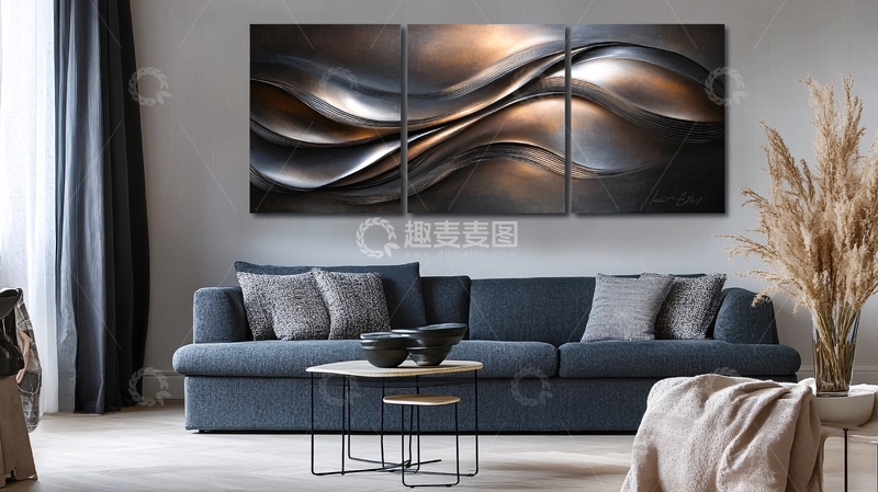 高清大图下载【趣麦麦图】-艺术流体无框画