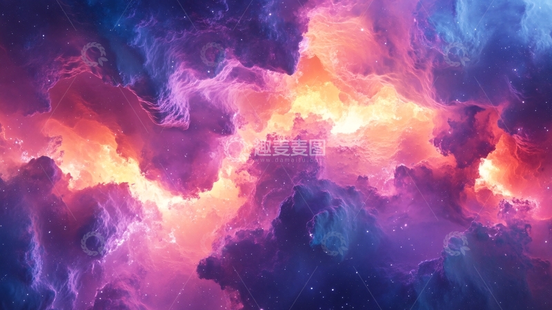 高清大图下载【趣麦麦图】五彩星云宇宙1
