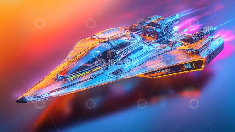 高清大图下载【趣麦麦图】超光速飞船6