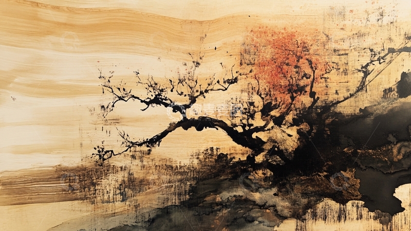 高清大图下载【趣麦麦图】禅意水墨意境抽象画