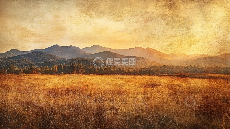 高清大图下载【趣麦麦图】暖调山水风景33