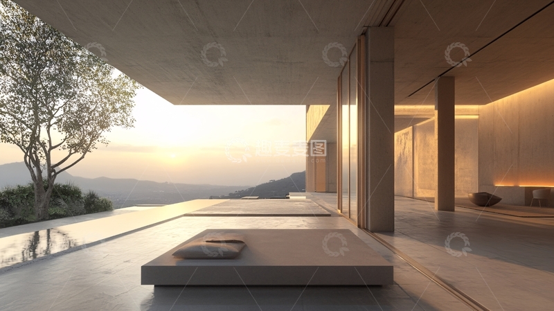 高清大图下载【趣麦麦图】禅意山景别墅7