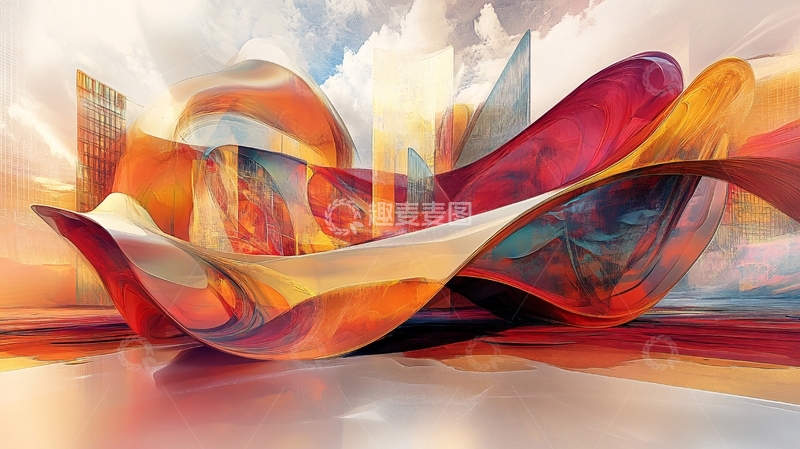 高清大图下载【趣麦麦图】现代抽象之动感