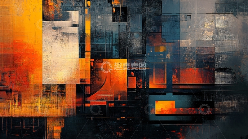 高清大图下载【趣麦麦图】后现代抽象装饰画