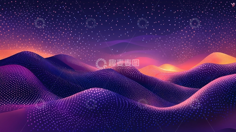 高清大图下载【趣麦麦图】-渐变风格插画2