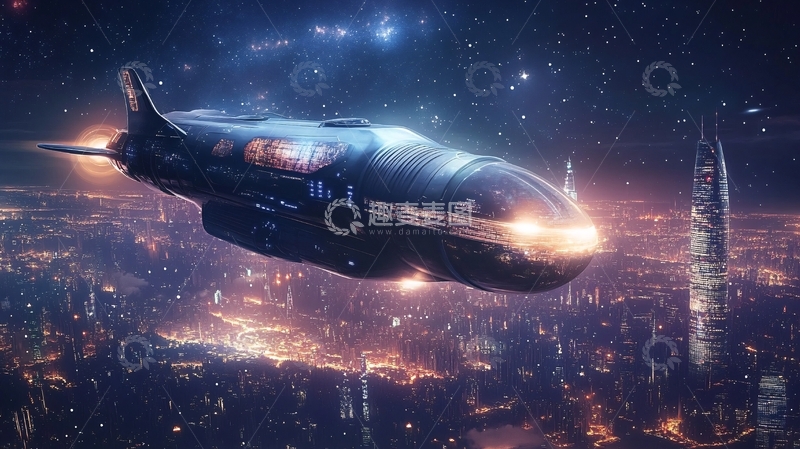 高清大图下载【趣麦麦图】超光速飞船14