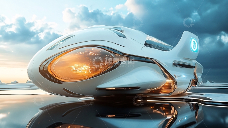 高清大图下载【趣麦麦图】科技感的摩托车