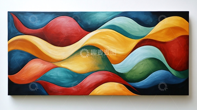 高清大图下载【趣麦麦图】彩色创意海洋流体画