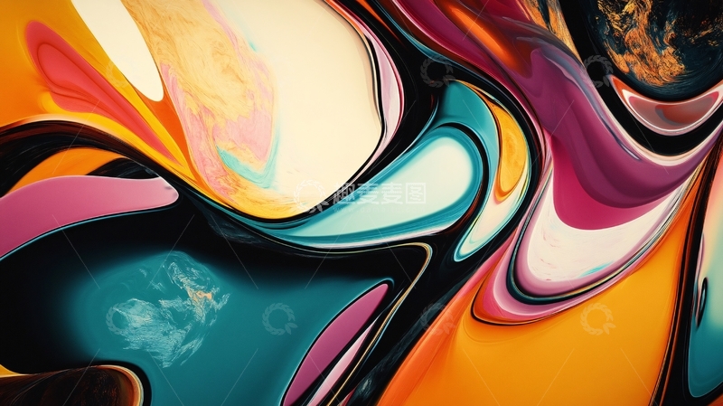 高清大图下载【趣麦麦图】炫彩抽象