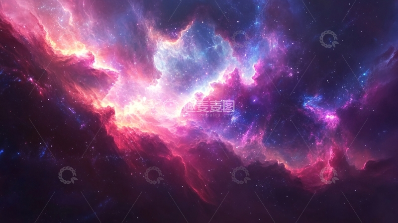 高清大图下载【趣麦麦图】流光溢彩的星云2