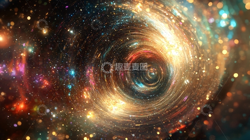 高清大图下载【趣麦麦图】宇宙漩涡会议背景53