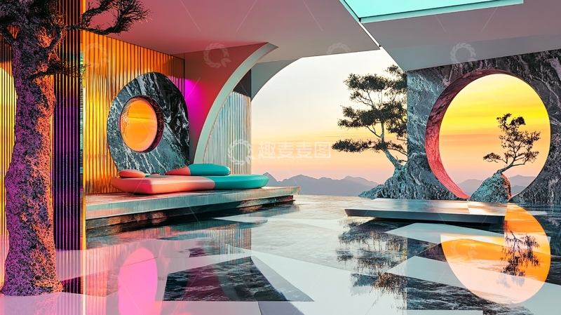 高清大图下载【趣麦麦图】后现代科幻风