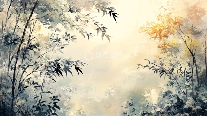 高清大图下载【趣麦麦图】竹林艺术壁纸35
