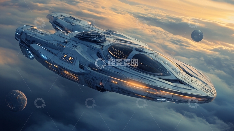 高清大图下载【趣麦麦图】超光速飞船23