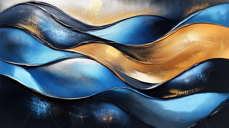 高清大图下载【趣麦麦图】幻彩流体抽象线条背景18