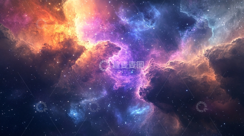 高清大图下载【趣麦麦图】星云宇宙科技背景8