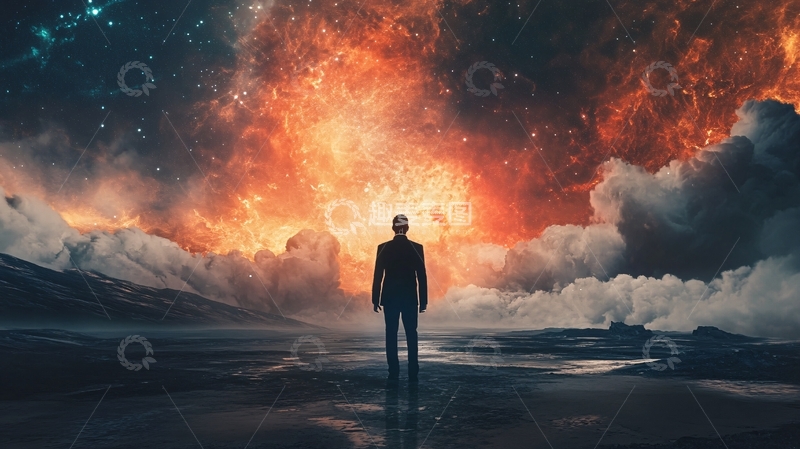 高清大图下载【趣麦麦图】-星云与人类5