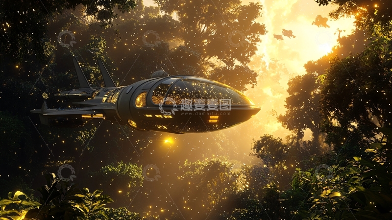 高清大图下载【趣麦麦图】星际科技光影旅程