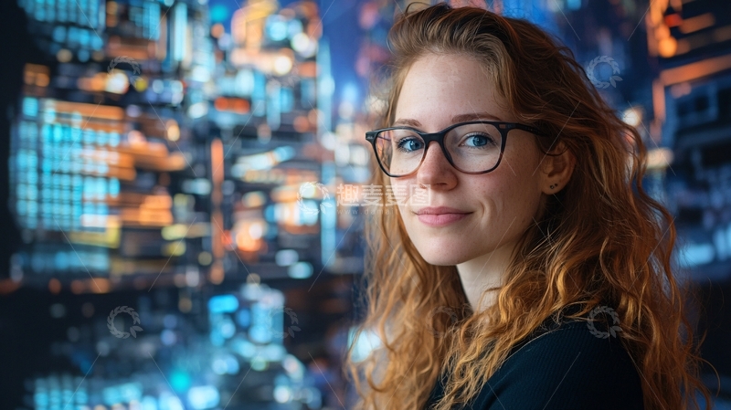 高清大图下载【趣麦麦图】暖色科技