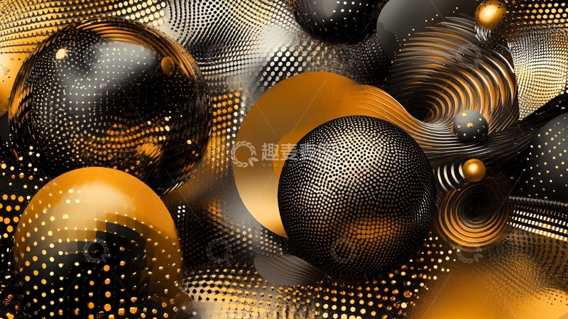 高清大图下载【趣麦麦图】黑金创意