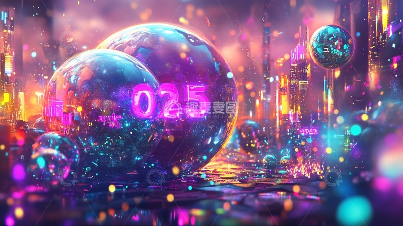 高清大图下载【趣麦麦图】梦幻水晶球背景2