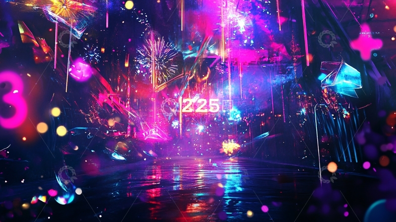 高清大图下载【趣麦麦图】年会酒吧背景