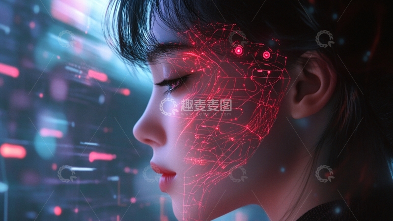 高清大图下载【趣麦麦图】数字美女插画5