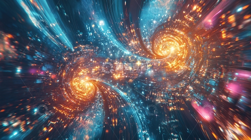 高清大图下载【趣麦麦图】宇宙漩涡会议背景57