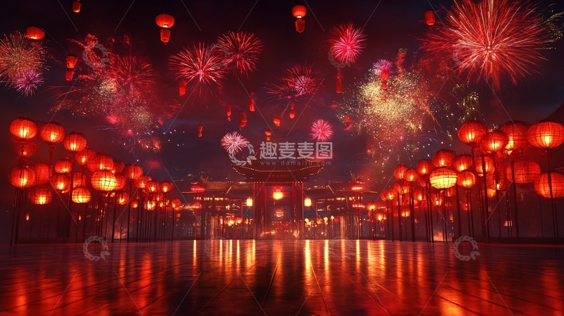 高清大图下载【趣麦麦图】元宵节繁荣3