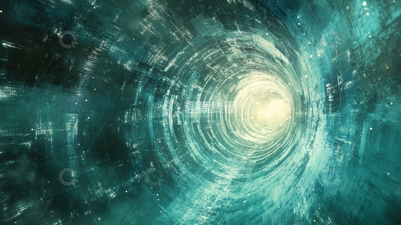 高清大图下载【趣麦麦图】旋转的隧道1