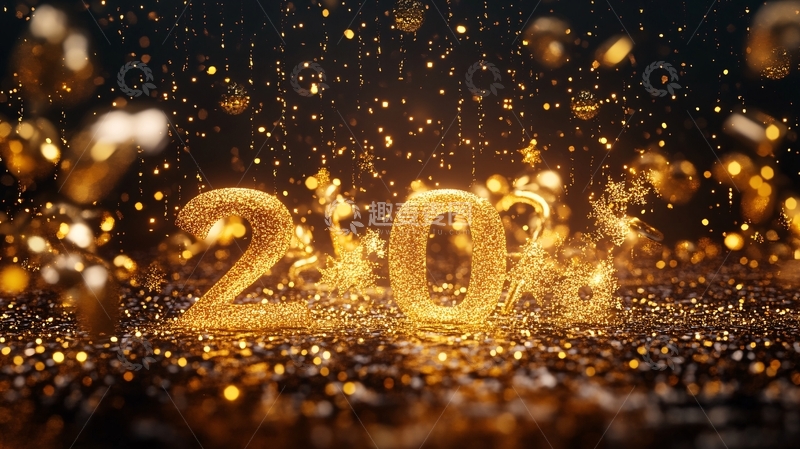 高清大图下载【趣麦麦图】新年科技光影1