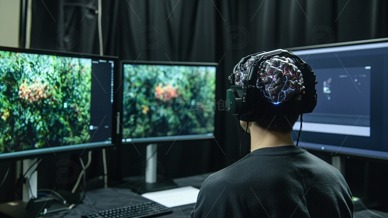 高清大图下载【趣麦麦图】脑机接口应用