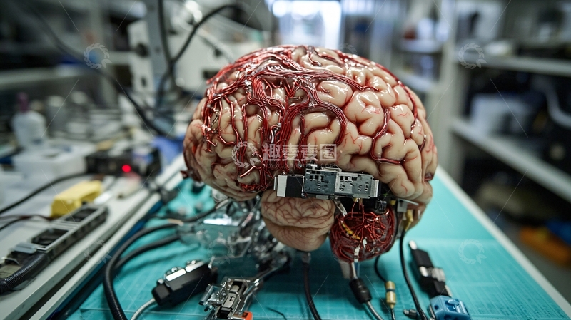高清大图下载【趣麦麦图】人工智能只能大脑2