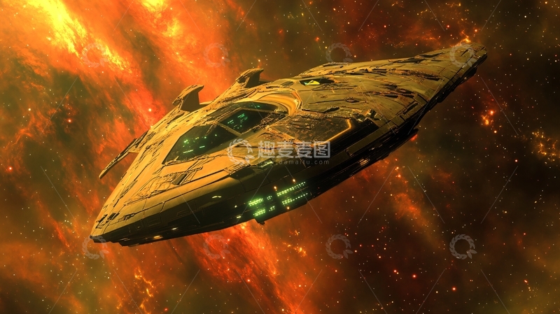 高清大图下载【趣麦麦图】超光速飞船30