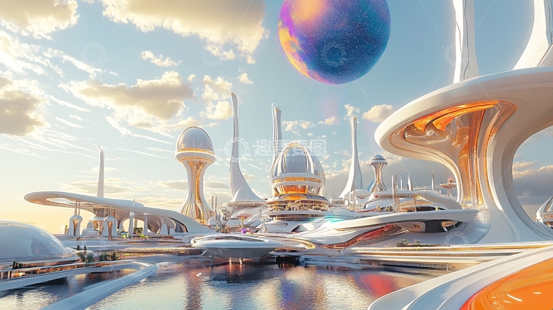 高清大图下载【趣麦麦图】科幻建筑设计4