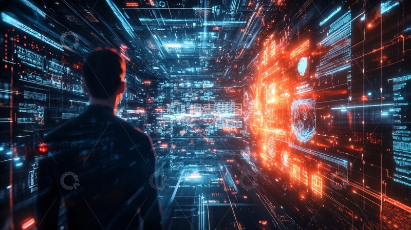 高清大图下载【趣麦麦图】大数据互联网科技背景