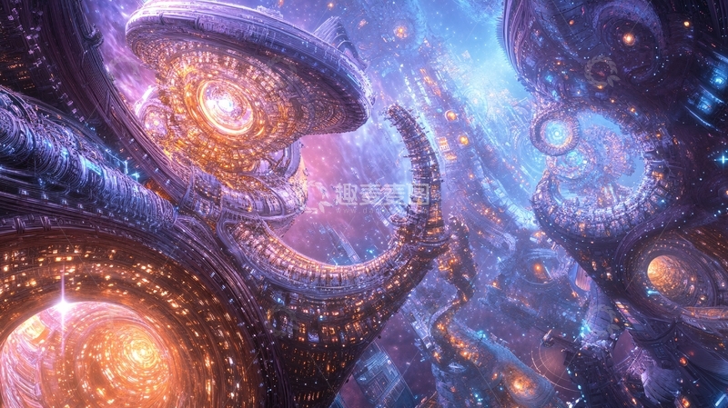 高清大图下载【趣麦麦图】绚丽多彩科幻2