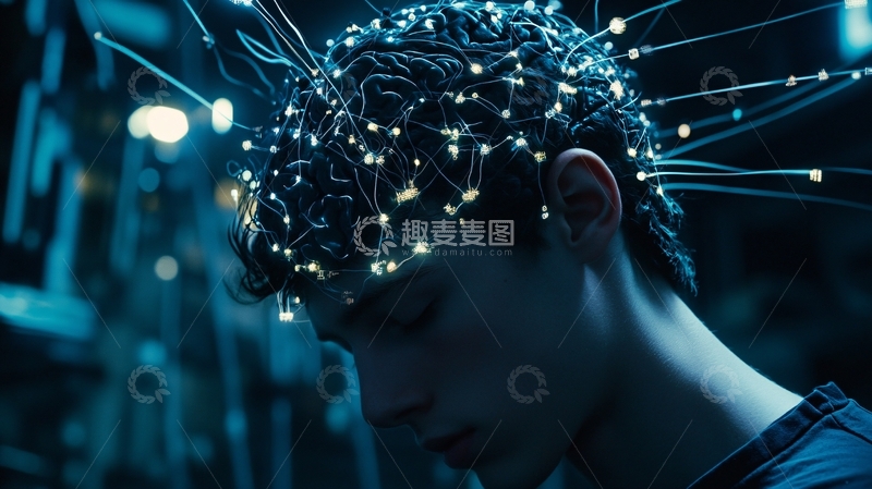 高清大图下载【趣麦麦图】科技大脑2