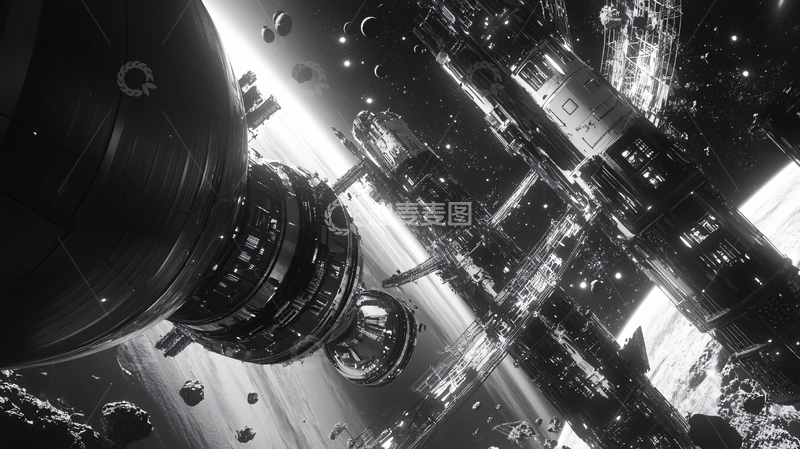 高清大图下载【趣麦麦图】黑白炫酷