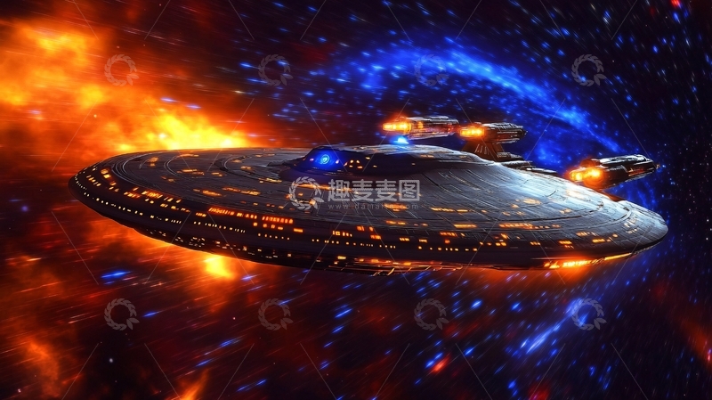 高清大图下载【趣麦麦图】超光速飞船34