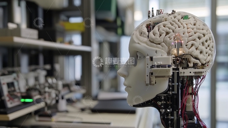 高清大图下载【趣麦麦图】人工智能只能大脑11